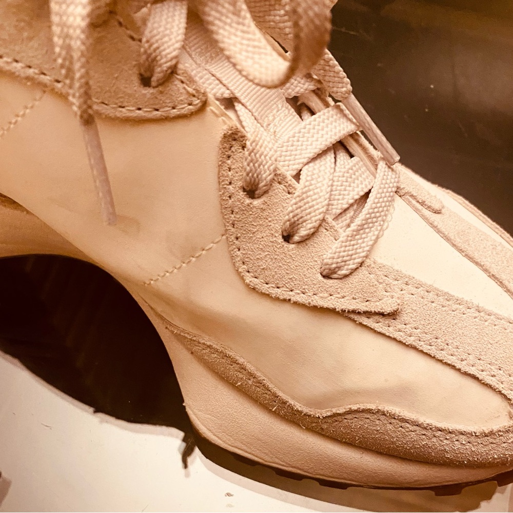 New Balance Women's Beige and Black Sneakers - Picture 3 of 4